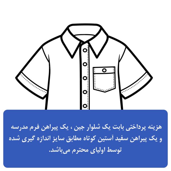 شلوار جین + پیراهن چهارخونه + پیراهن سفید آستین کوتاه
